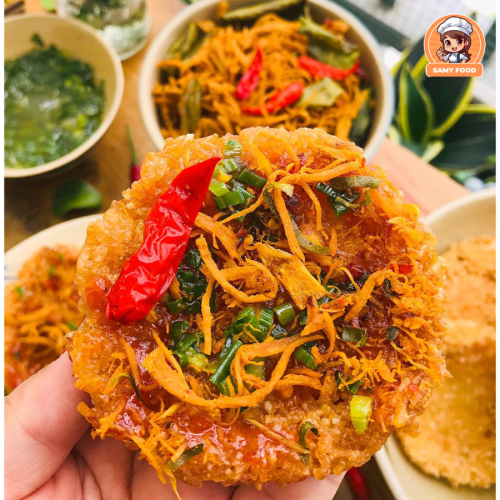 Cơm cháy mỡ hành - Ảnh 2