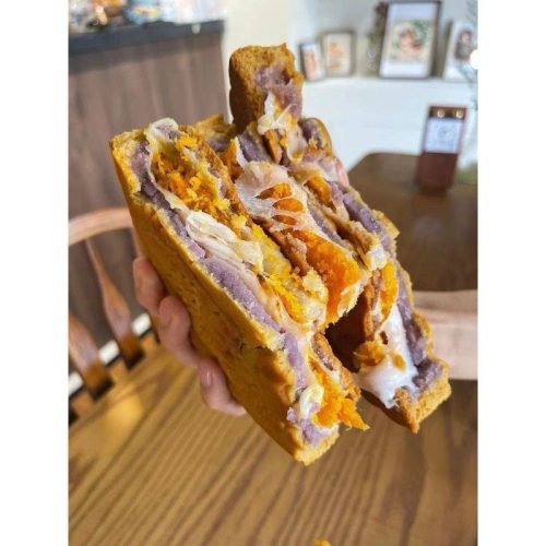 Bánh nướng mochi trứng muối chà bông 500 GRAM - Ảnh 5